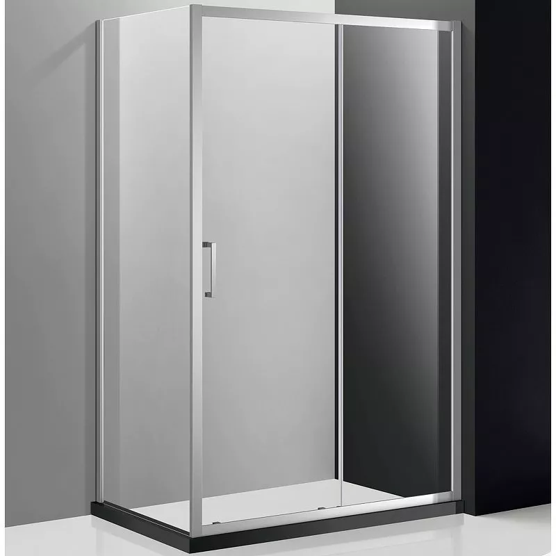 

Душевой уголок Cezares Molveno 120х80 хром стекло прозрачное