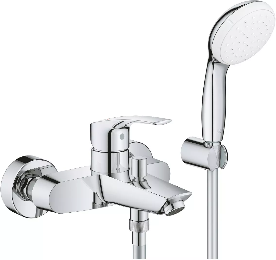 

Смеситель для ванны с душем Grohe Eurosmart 33302003 хром
