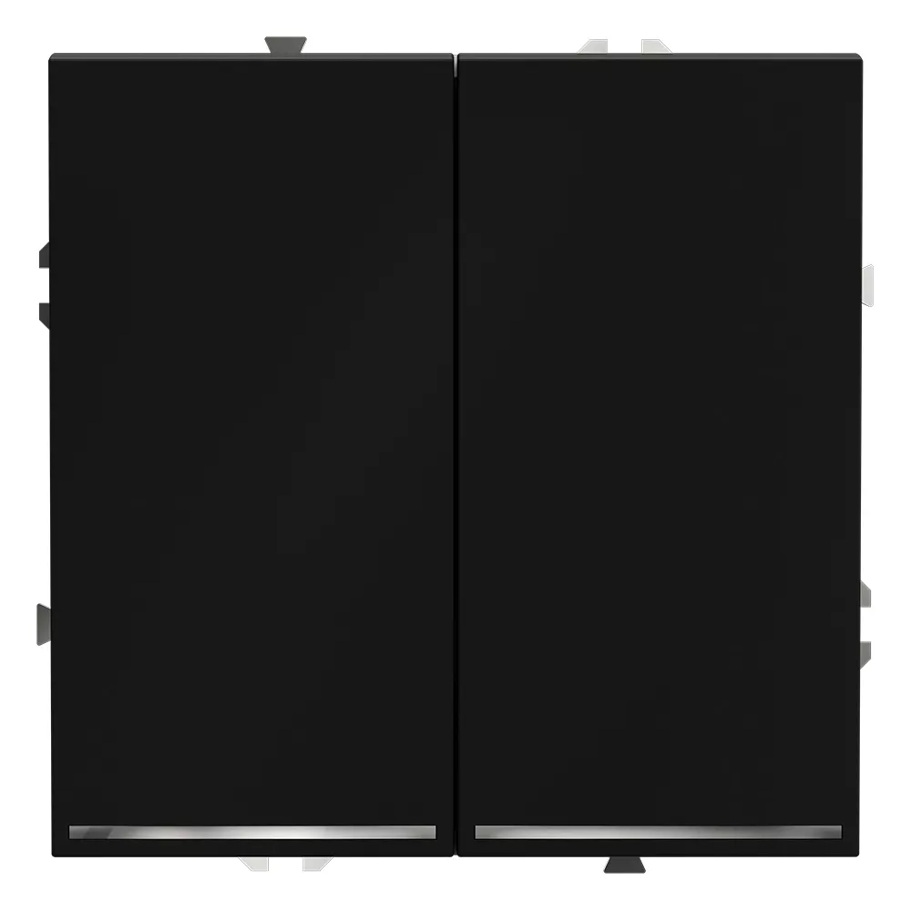   Santehnika Room Выключатель двухклавишный с подсветкой Voltum S70 VLS020208