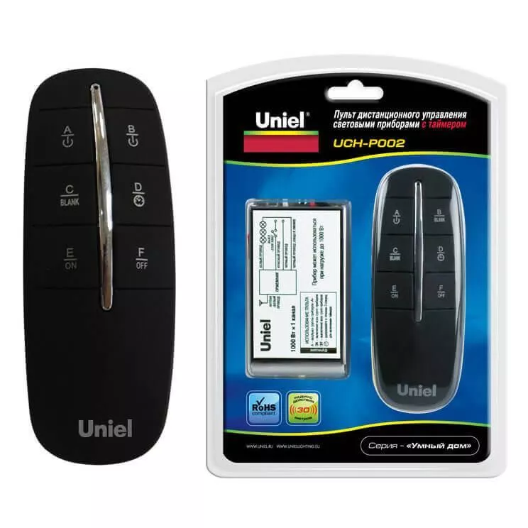 

Пульт управления светом Uniel UCH-P002-G1-1000W-30M 03621
