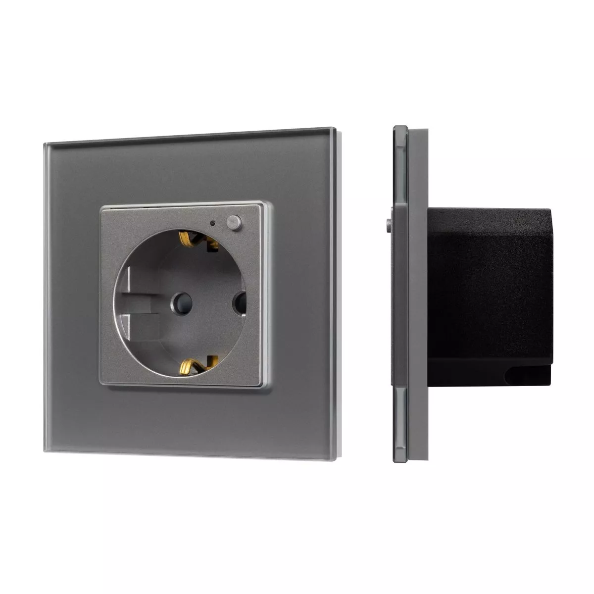 

Розетка электрическая с Zigbee управлением Arlight SCT-OMALI-EUZB1-PL-GR (240V, 16A, Zigbee) 050101