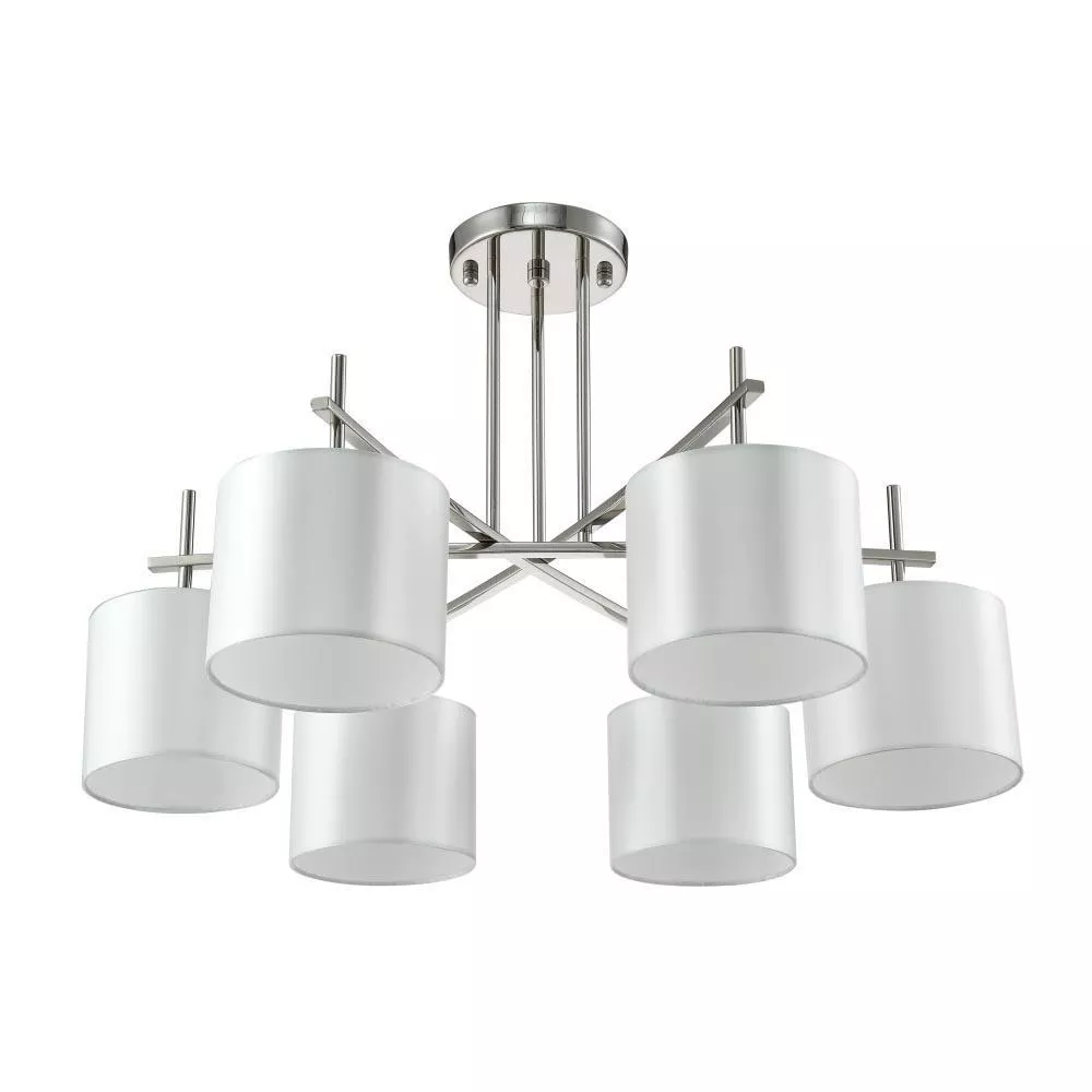 

Потолочная люстра Crystal Lux Sergio PL6 Nickel
