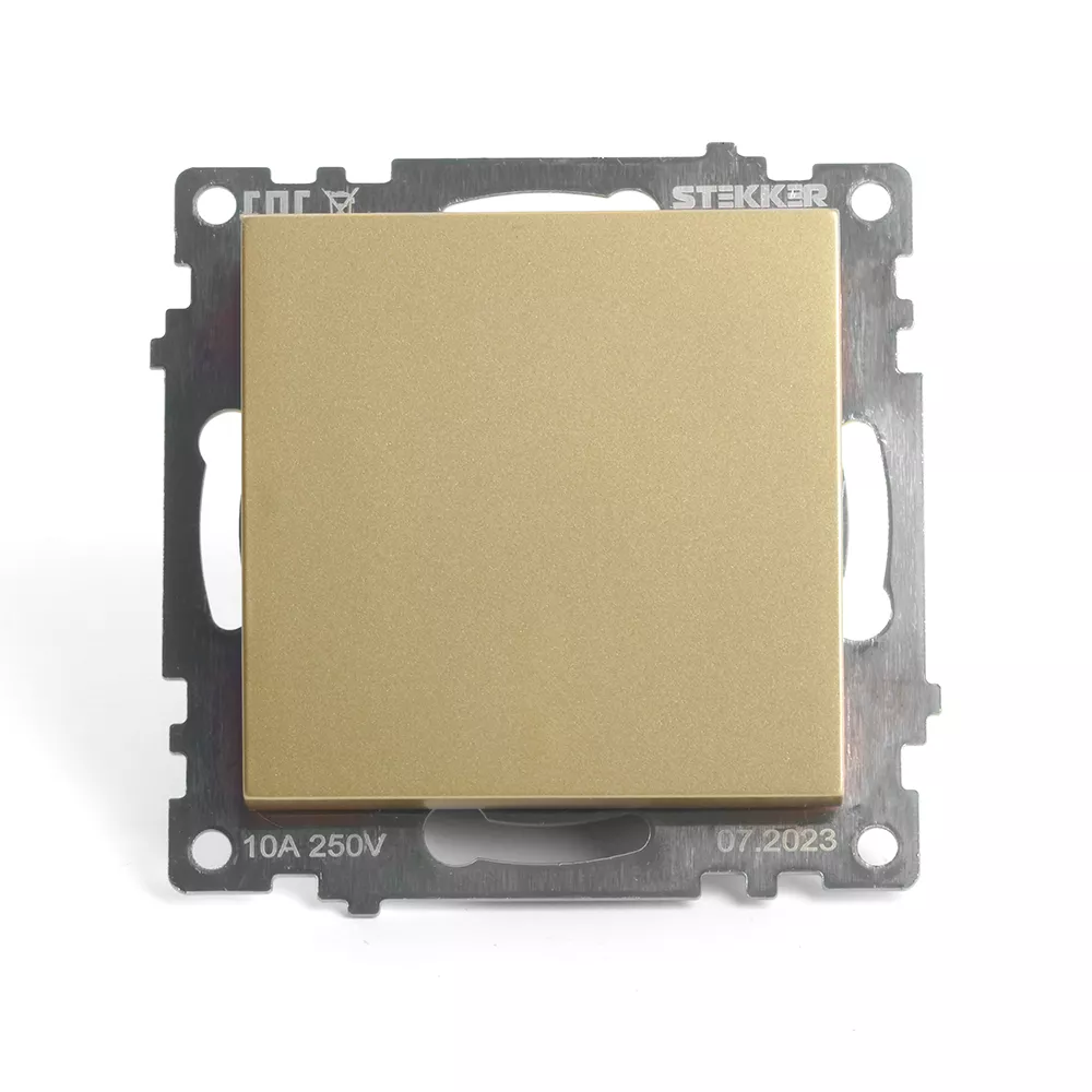 

Переключатель перекрестный 1-клавишный Stekker Катрин GLS10-7110-08 49221