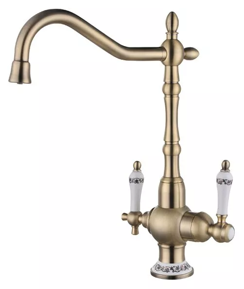 

Смеситель для кухни Zorg Clean Water ZR 336 YF-50 BR с подключением фильтра бронза, белый