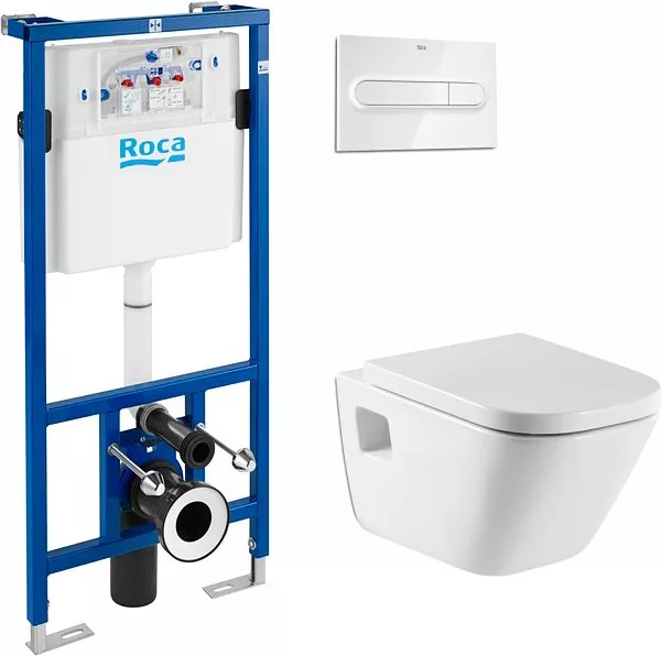 

Комплект Система инсталляции для унитазов Roca DUPLO WC 890090020 + Чаша для унитаза подвесного Roca Gap 346477000 + Кнопка смыва Roca PL1 Dual хром