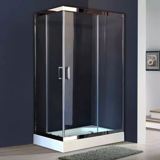 

Душевой уголок Royal Bath HP 120х80 R с поддоном профиль хром стекло прозрачное