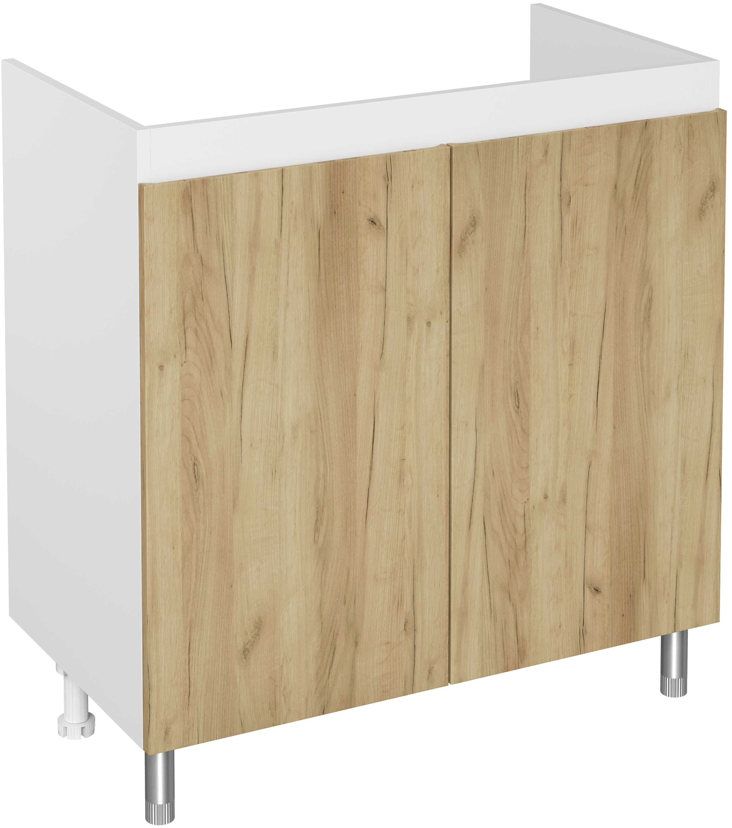 

Тумба под раковину без столешницы DIWO Кострома 80 напольная, дуб крафт