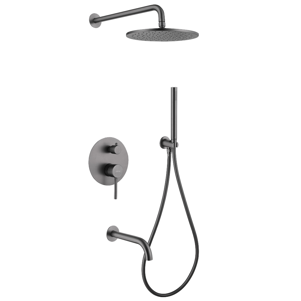 

Душевой комплект Abber Wasser Kreis AF8117NG С ВНУТРЕННЕЙ ЧАСТЬЮ, никель