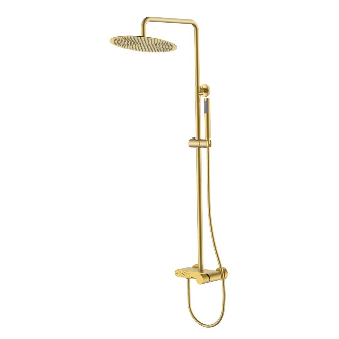 Стойка для душа STICK MATT GOLD SPIRALE