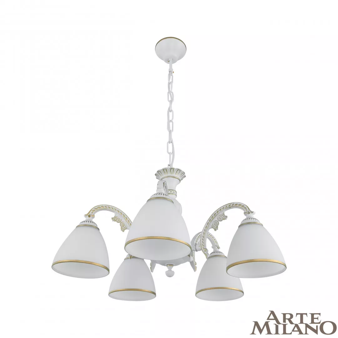 

Подвесная люстра Arte Milano 340837/5 WT+G