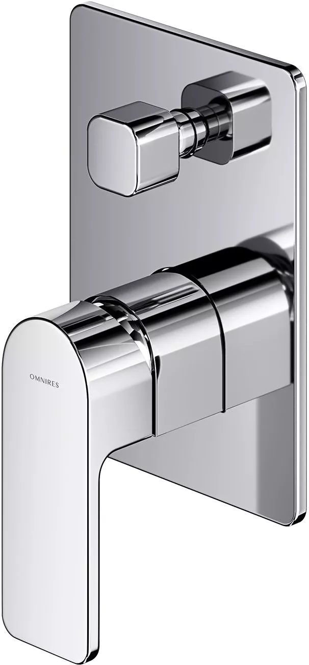 

Смеситель Omnires Baretti BA7835CR С ВНУТРЕННЕЙ ЧАСТЬЮ, для ванны с душем, хром