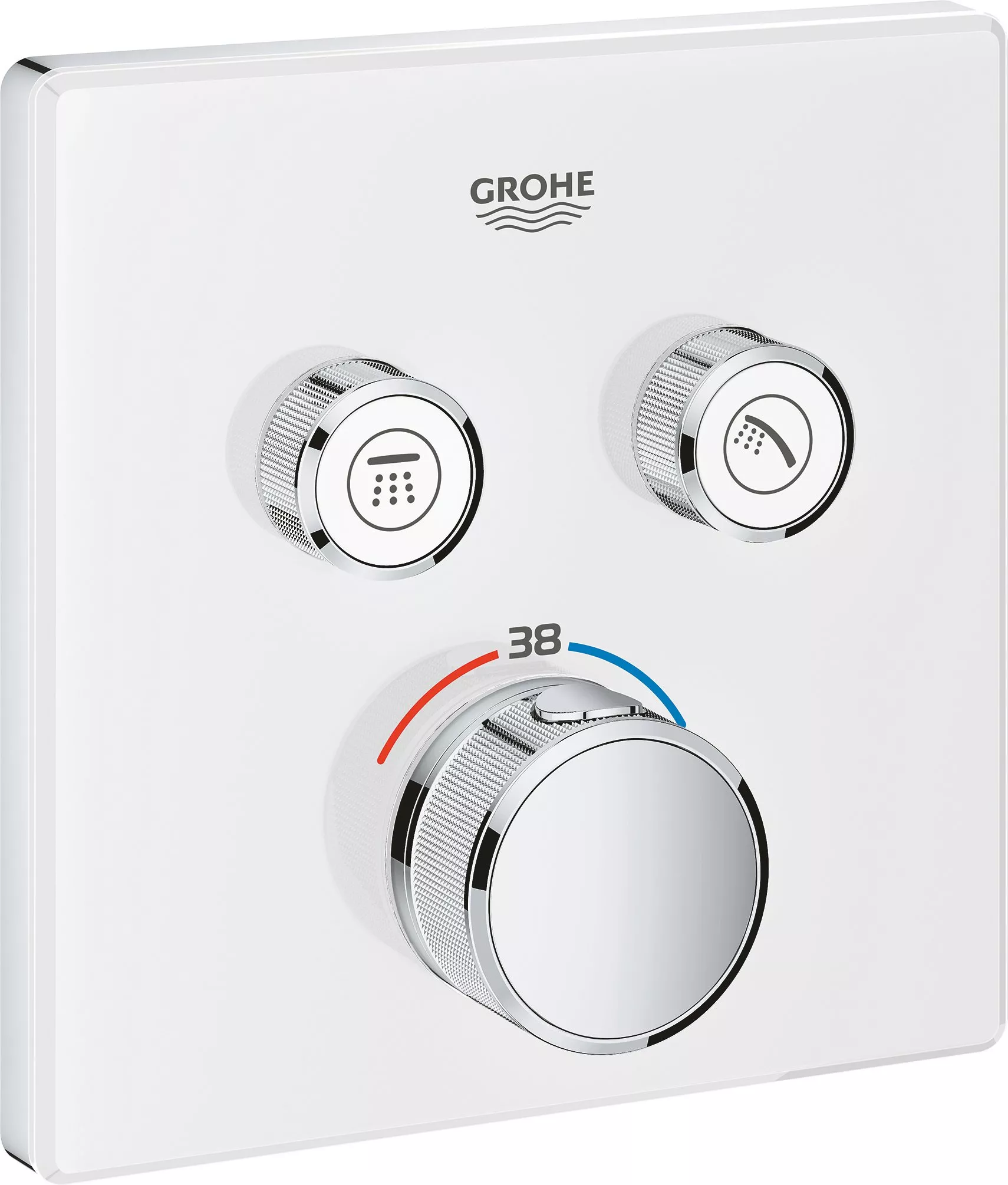 

Термостат Grohe Grohtherm SmartControl 29156LS0 для душа, moon white