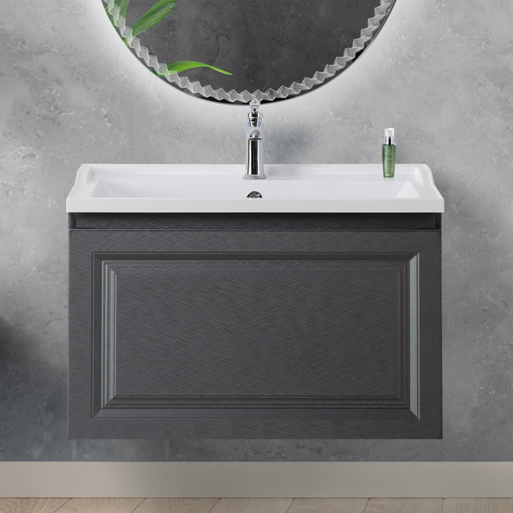 

Тумба под раковину без столешницы Cezares Giubileo 80 1 внутренний ящик, титан