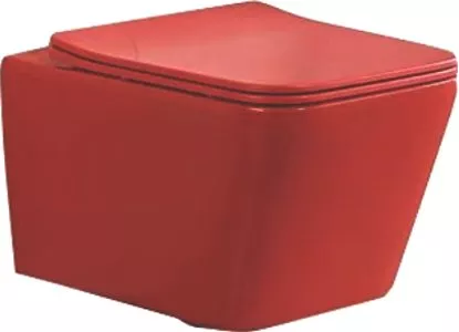 

Унитаз подвесной SantiLine SL-5007MR с микролифтом, красный матовый