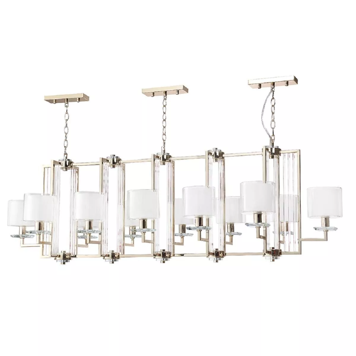 

Подвесная люстра Crystal Lux Nicolas SP12 L1600 Gold/White