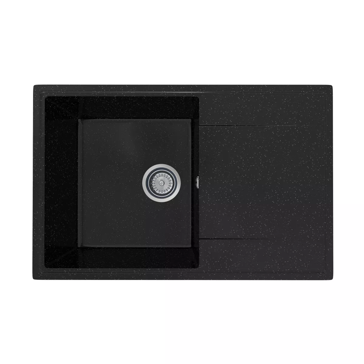 

Кухонная мойка Practik PR-M-735-004 (без сифона), черный оникс