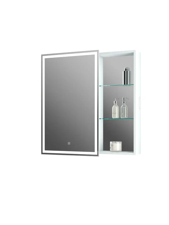 

Зеркало-шкаф Continent Aperio 80х80 L с подсветкой белый