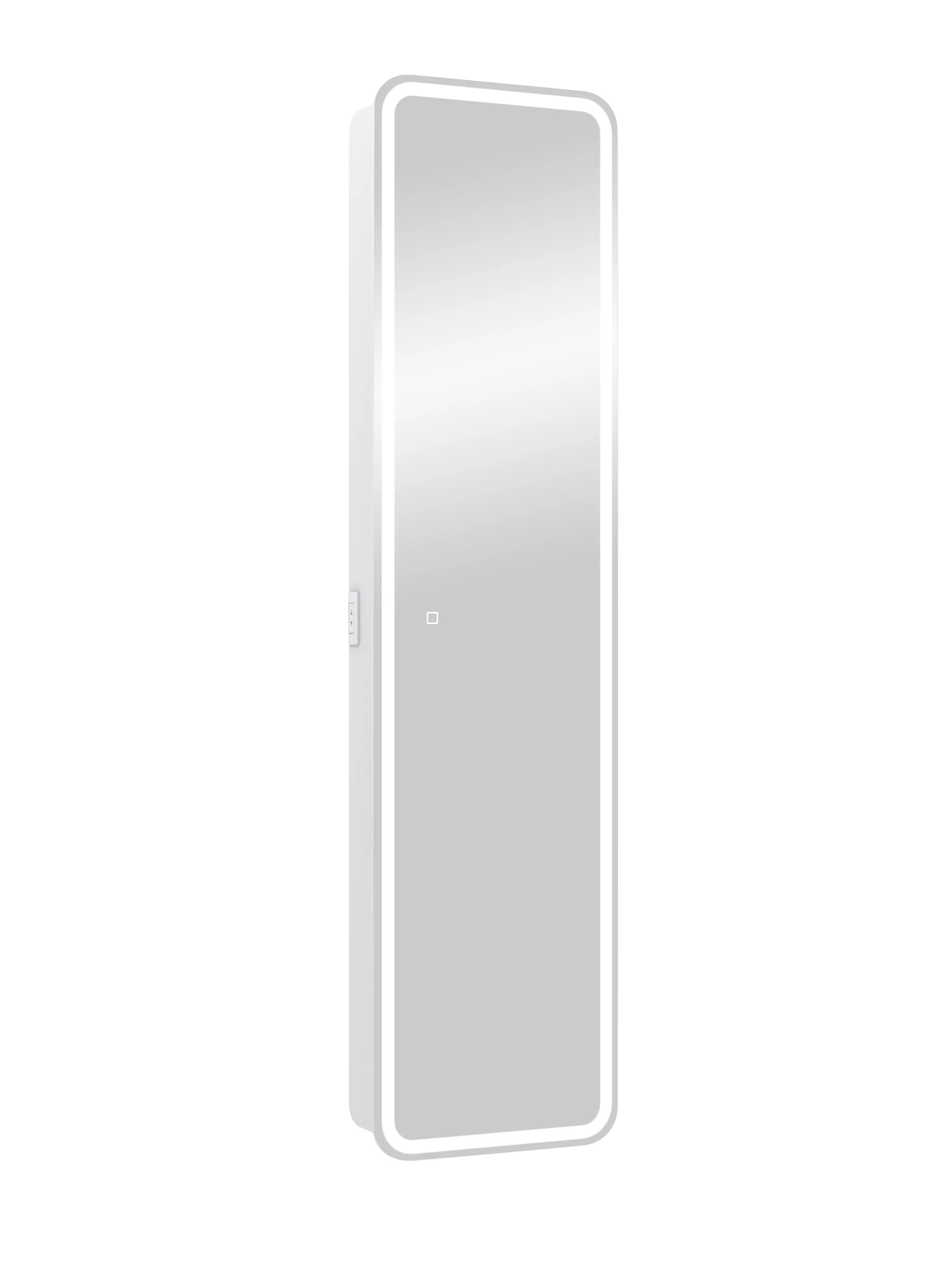 Зеркало-шкаф Continent Lorenzo 40х160 с подсветкой белый МВК009 - фото 1