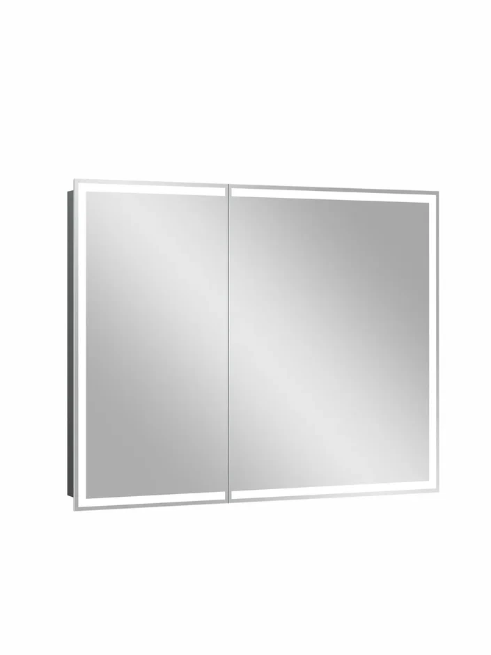 Зеркало-шкаф Continent Allure 100х80 с подсветкой белый