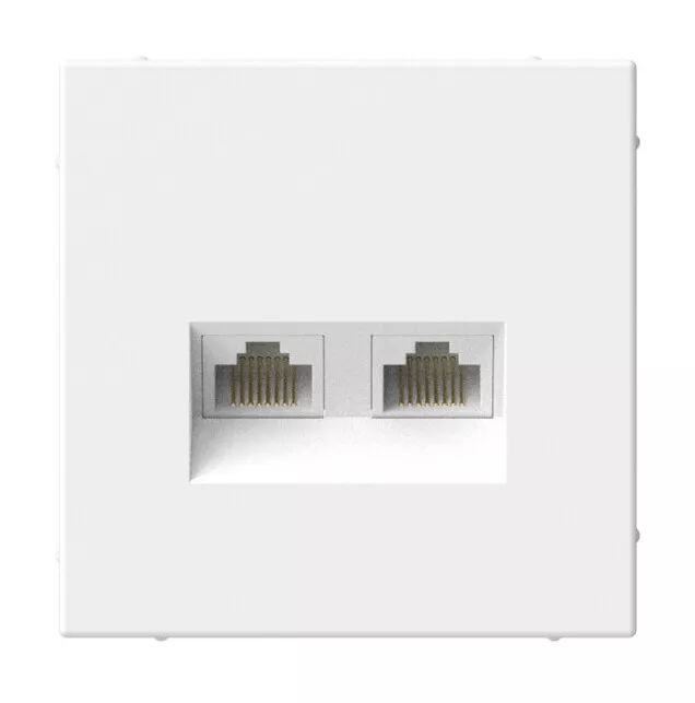 

Розетка двойная компьютерная RJ45+RJ45, кат. 5е, механизм. Systeme Electric ArtGallery Лотос GAL001385