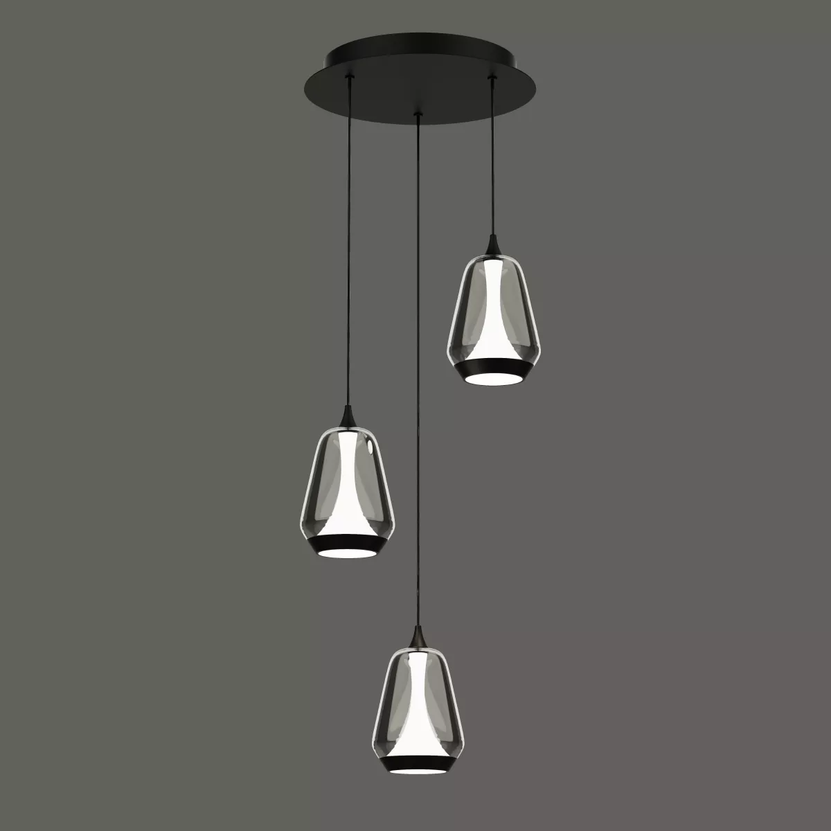 

Подвесной светильник Delight Collection MD24001011-3A black/smoky