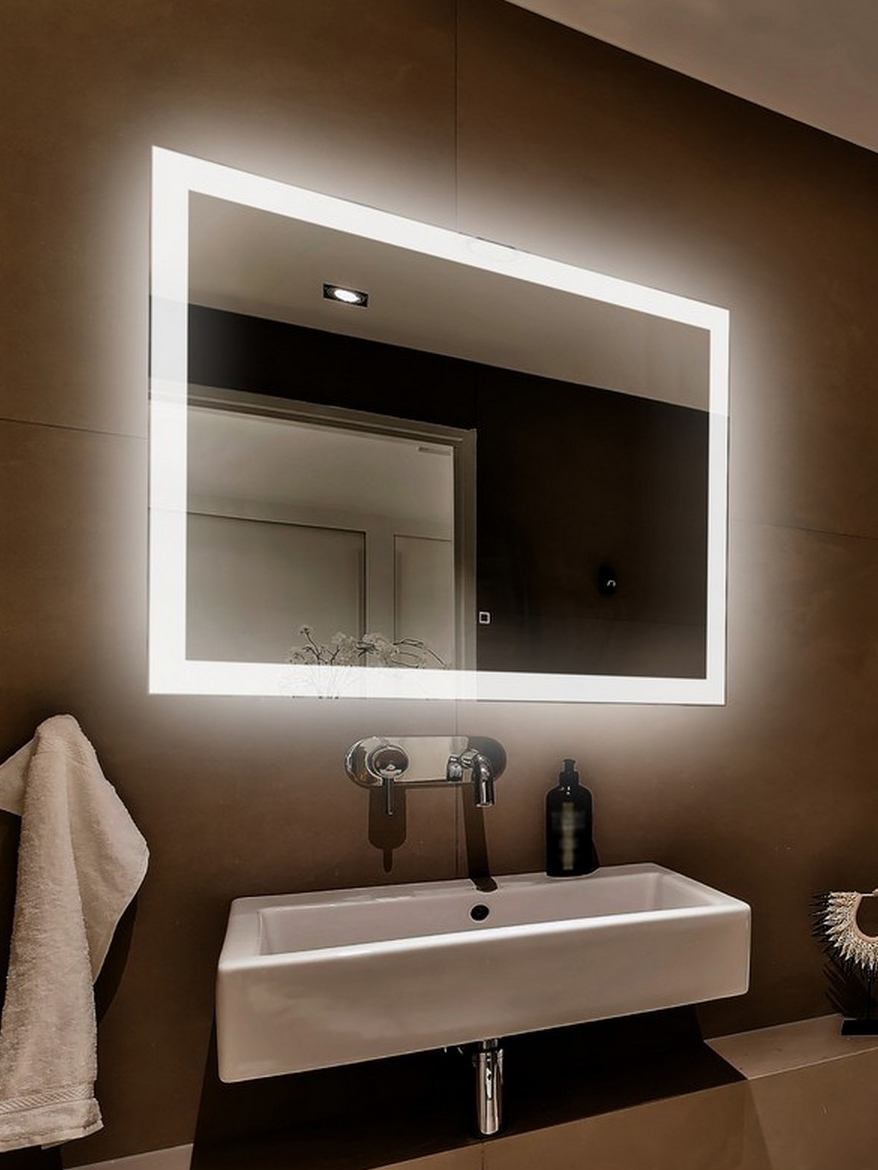 Зеркало Abber See AG6107SXL-12 120х80 см с подсветкой 15500₽