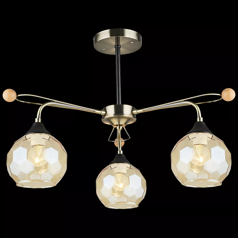 

Люстра на штанге Reluce 02018-0.3-03 AB+BK