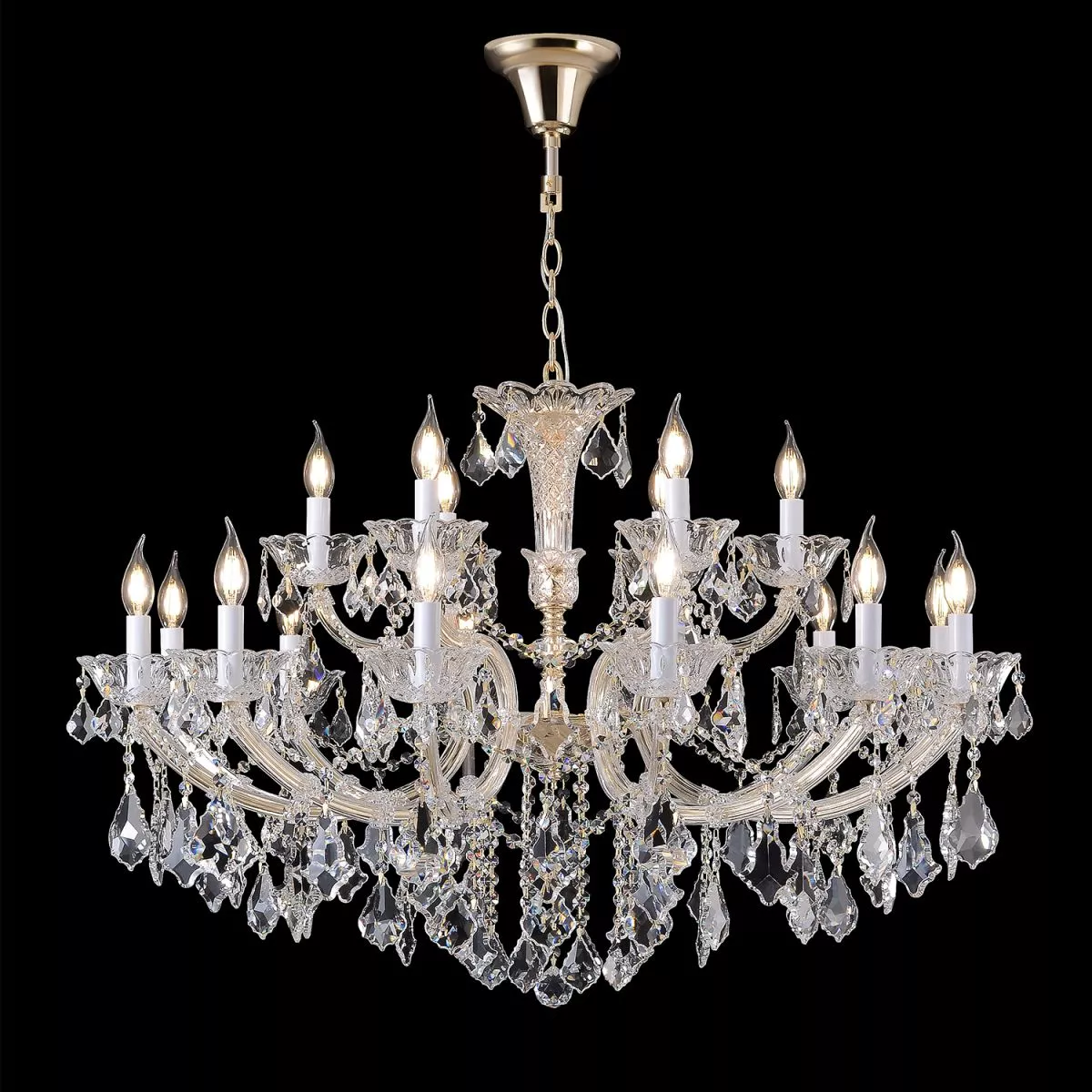 Подвесная люстра Crystal Lux CRISTELLE SP12+6 GOLD