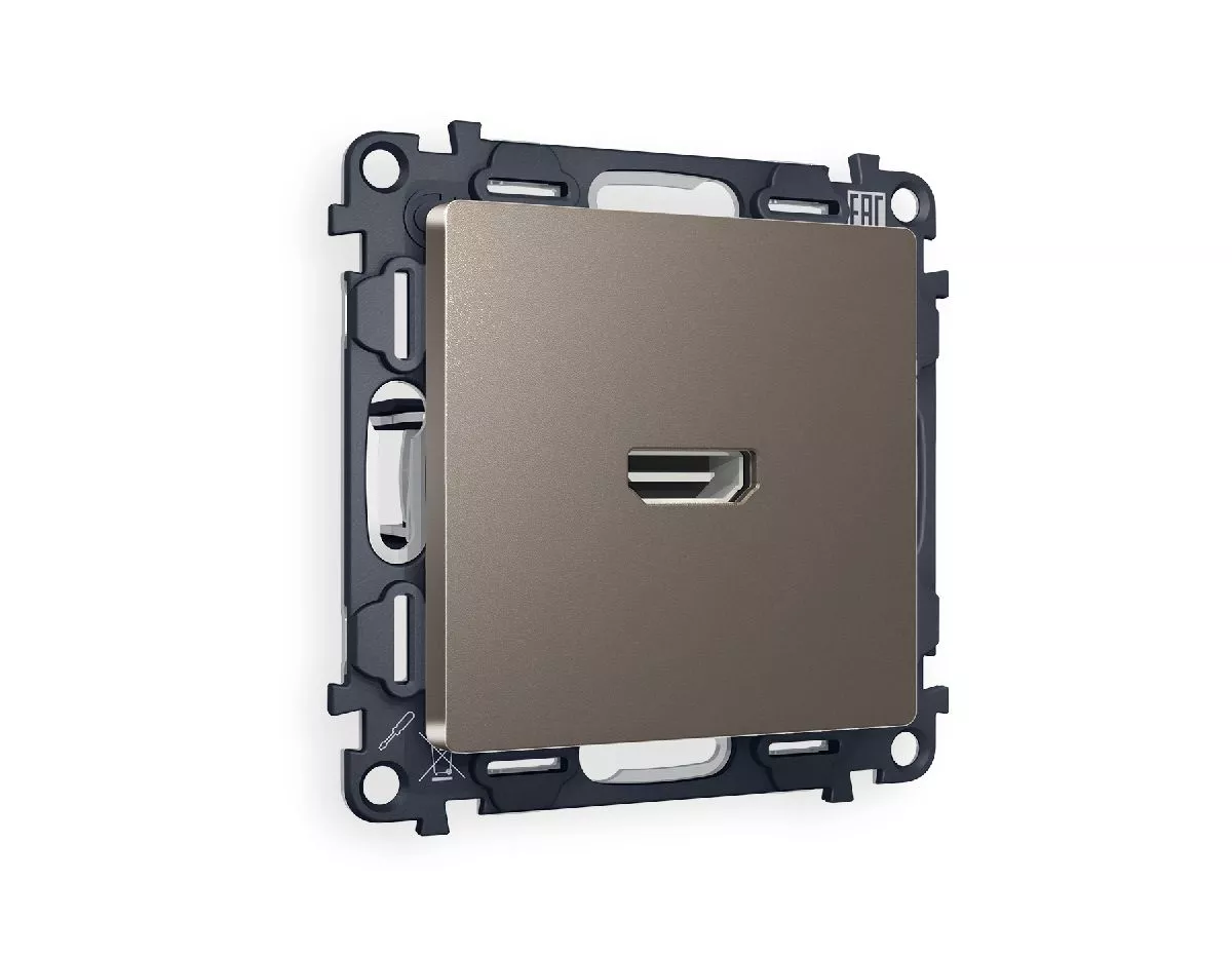 

Комплект механизма розетки HDMI 2.0 40V/500mA 2.0GHz 5-18Gbit/s Ambrella Volt Alfa MA644010