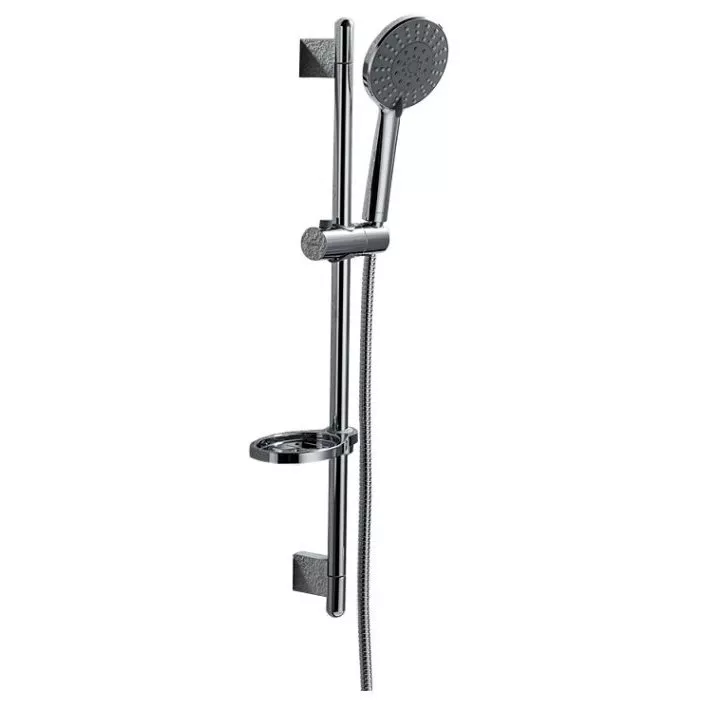 

D152CP-2A-RUS Душевой комплект:штанга 22*750 мм,шланг 1,5 м,лейка диам.105 мм, мыльница (199291)