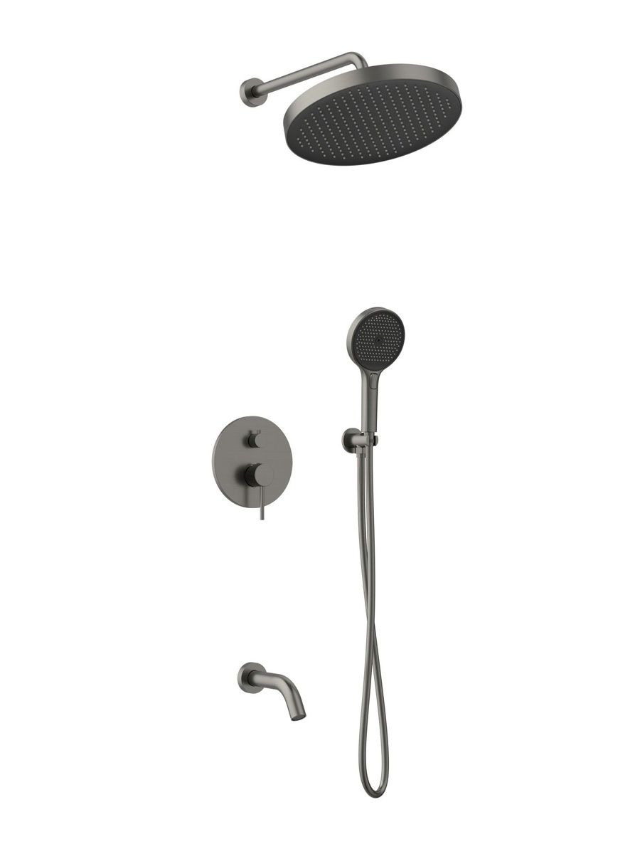 Душевой комплект AltroBagno Bilancia AltroBagnoBilancia040502GM С ВНУТРЕННЕЙ ЧАСТЬЮ оружейная сталь 42340₽