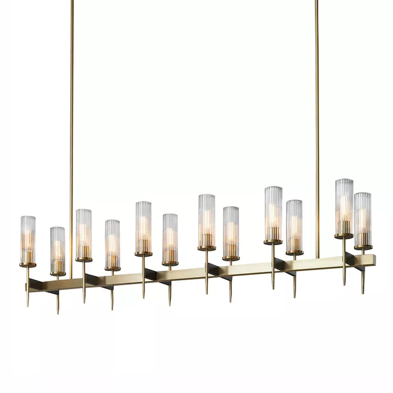 

Люстра на штанге Delight Collection Alouette KM0936P-12 brass