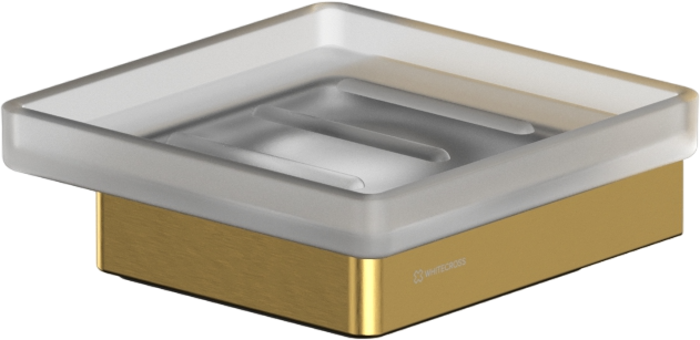 

Мыльница WHITECROSS Cubo CU2420GLB брашированное золото