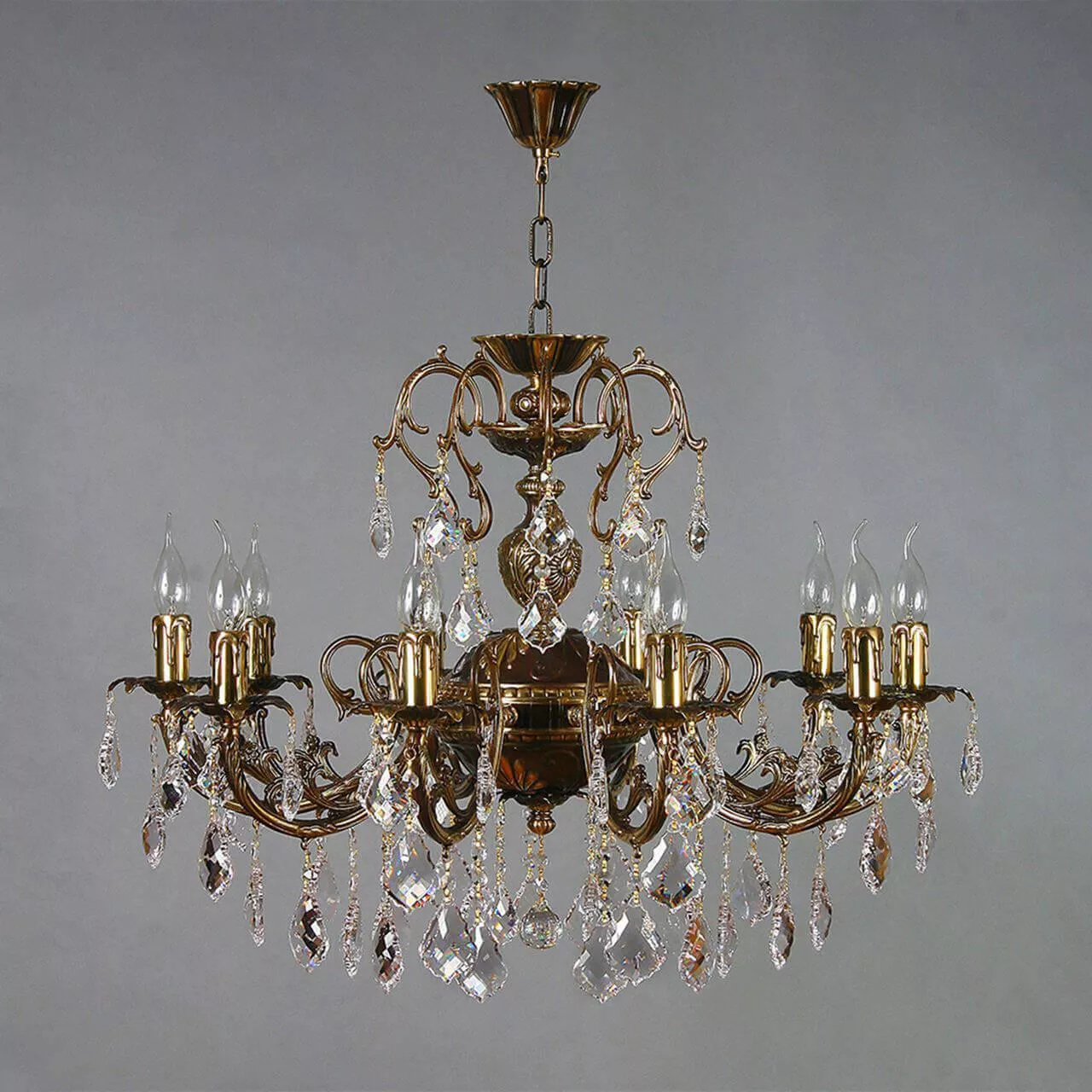 

Подвесная люстра Ambiente Alicante 8888/10 PB Leaf Crystal