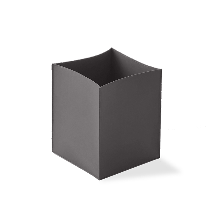 DECOR WALTHER NAPPA PK Корзина для бумаг натуральная кожа 285 X 24 X 24 см акриловый внутр контейнер цвет SMOKE GREY 35937₽