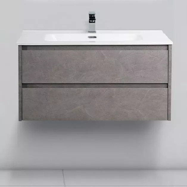 

Тумба с раковиной BelBagno Kraft 100 pietra grigio, Серый