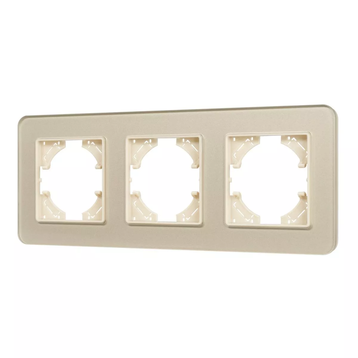 

Рамка на 3 поста стеклянная Arlight FRM-OMALI-GS-3-GD 049699