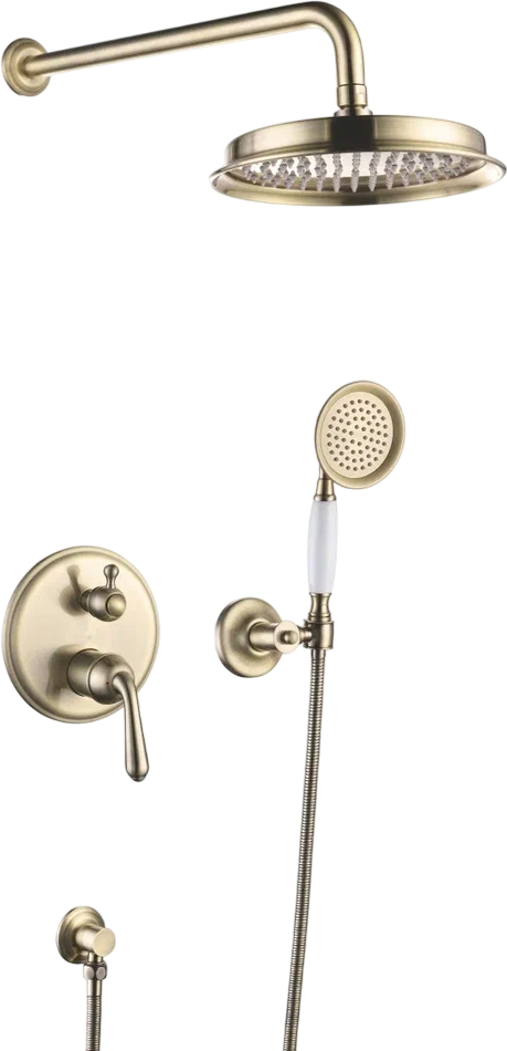

Душевой комплект Rose R0235Q С ВНУТРЕННЕЙ ЧАСТЬЮ, бронза