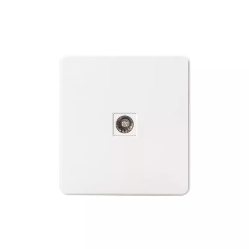 Розетка ROUND TV с/у перламутр KRANZ KR-78-0723-1