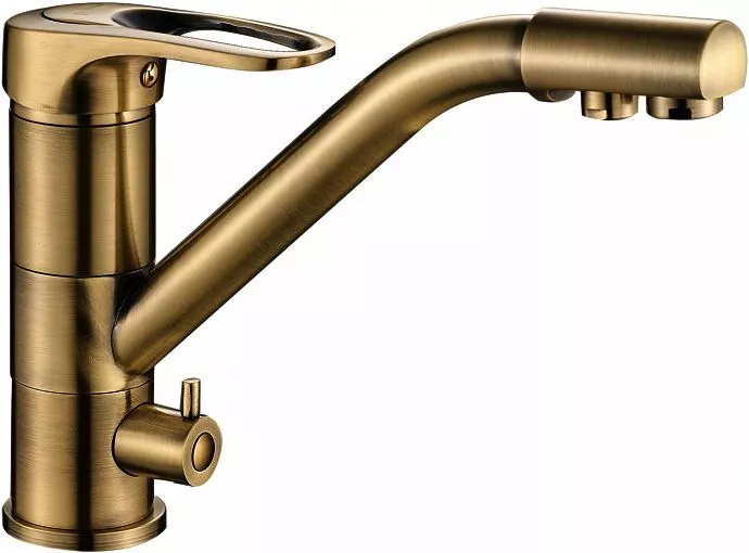 

Смеситель для кухни Steel Hammer SH 321 BRONZE с подключением к фильтру бронза