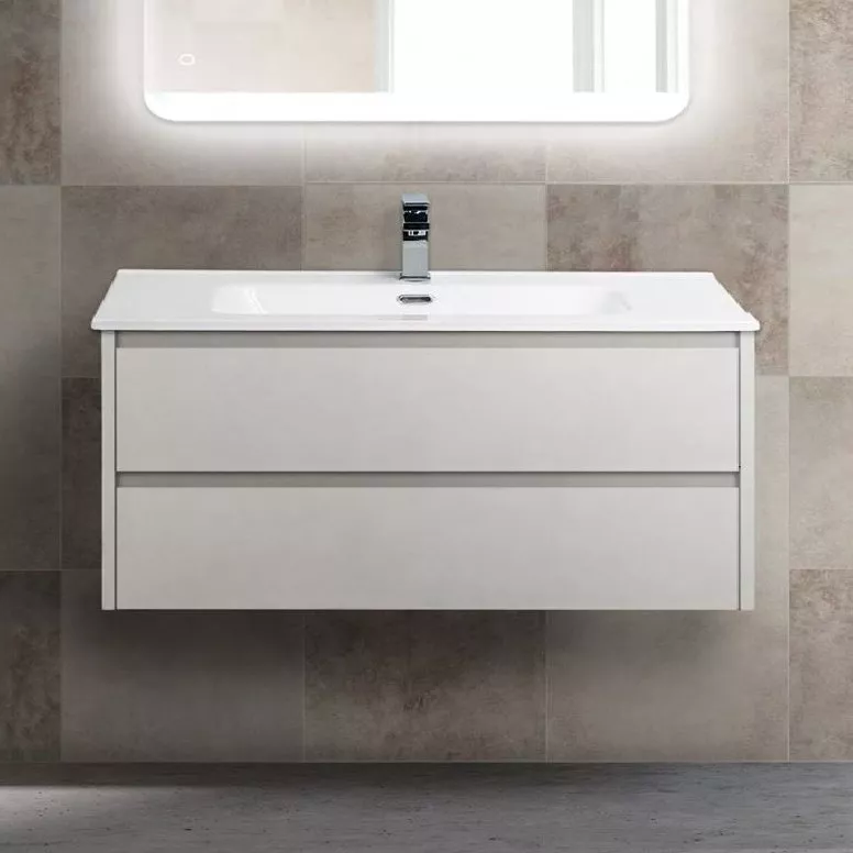 

Тумба с раковиной BelBagno Kraft 100 bianco opaco