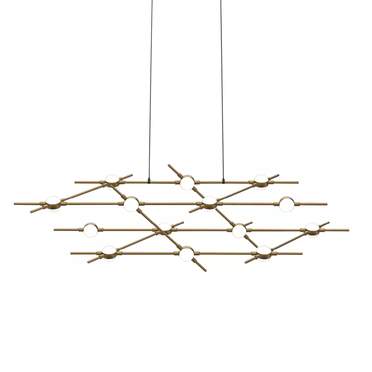 

Подвесная люстра DeLight Collection Molecular MD18001067-14A black/gold