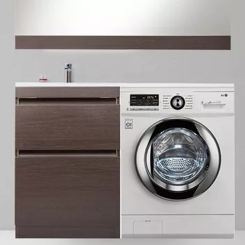 

Тумба с раковиной Style Line Даллас 120 Люкс Plus напольная, венге L