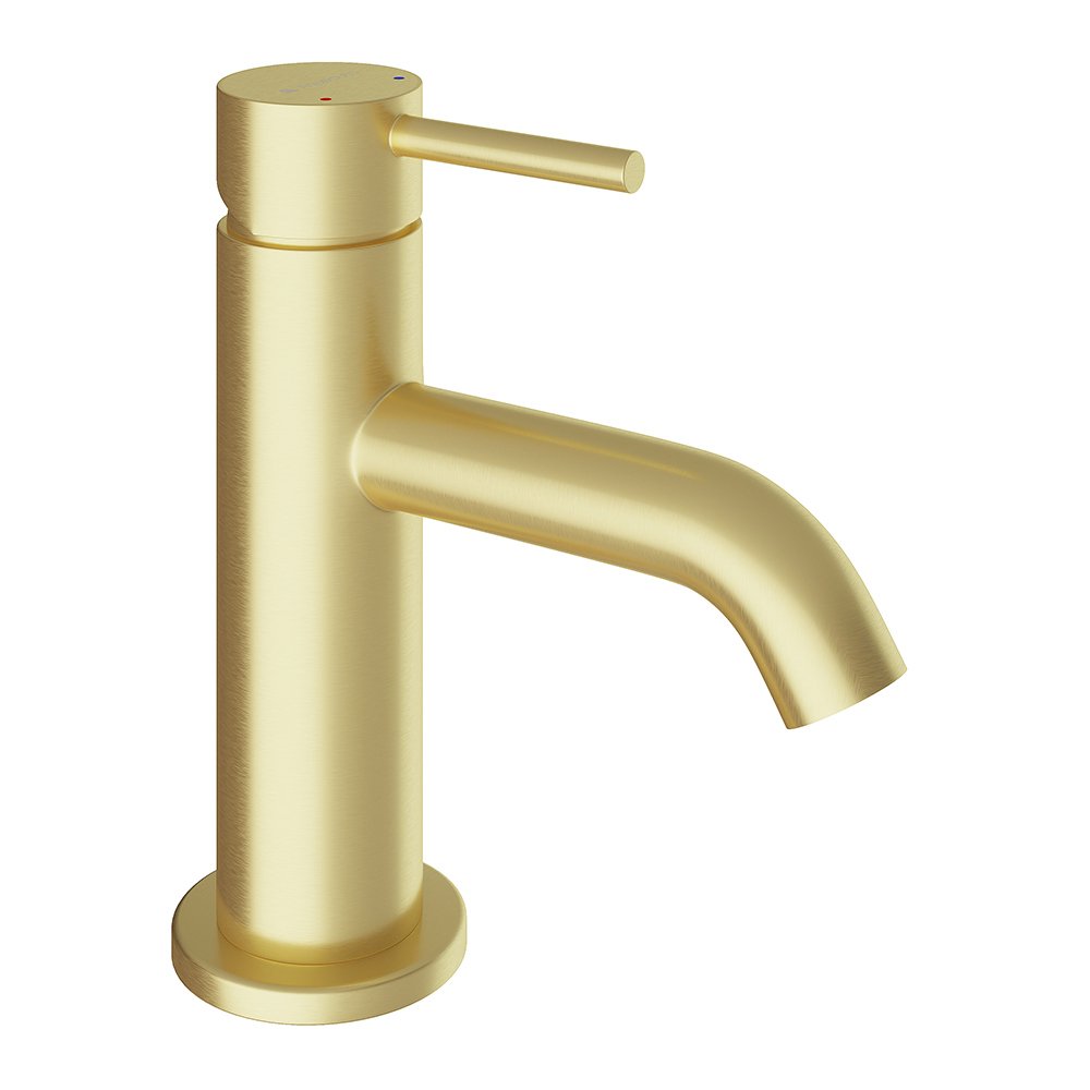 

Смеситель для раковины Aqueduto Cano CAN0150 шлифованное золото