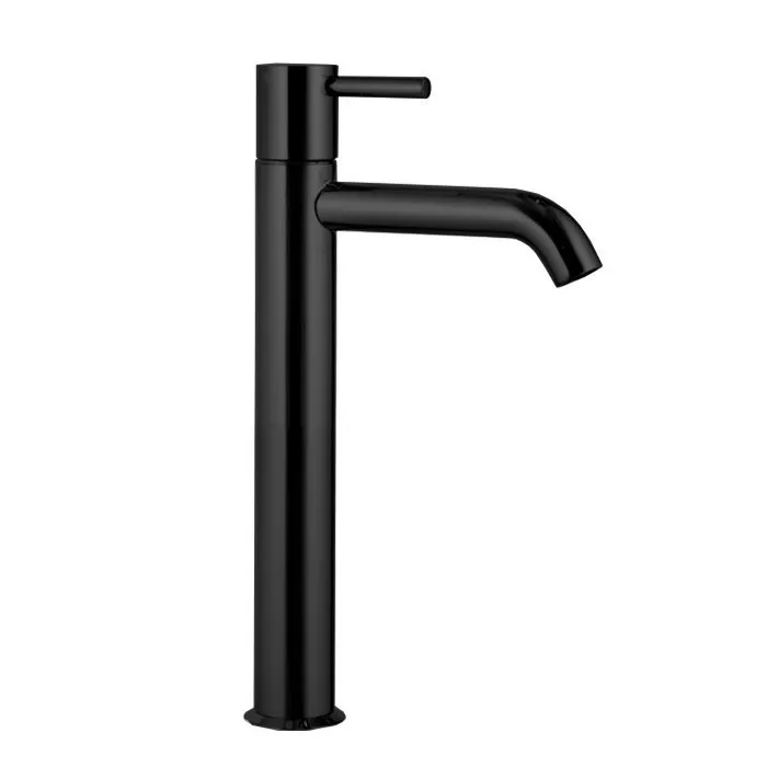 Fantini Nostromo Смеситель для раковины, 1 отв., без донного клапана, излив 145мм, цвет: черный матовый (ЦЕНА ПО АКЦИИ)
