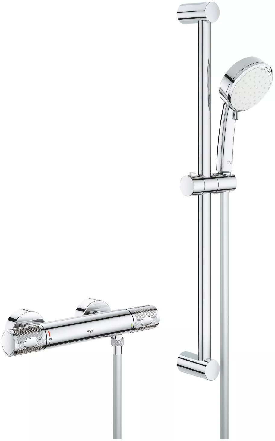 Душевой комплект Grohe Grohtherm 1000 Performance 34783000, размер 10, цвет хром - фото 1