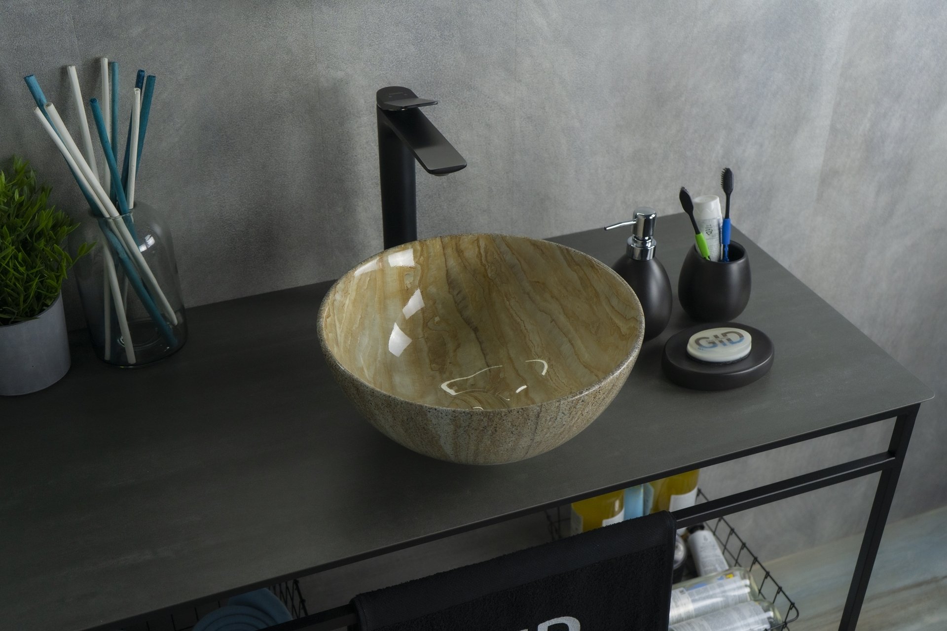 

Накладная раковина Gid 32 Mnc488 под камень