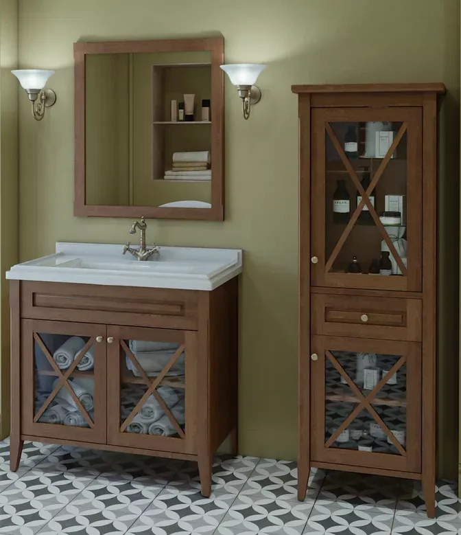 

Комплект мебели Caprigo Napoli Promo 90 темное дерево, орех гварнери