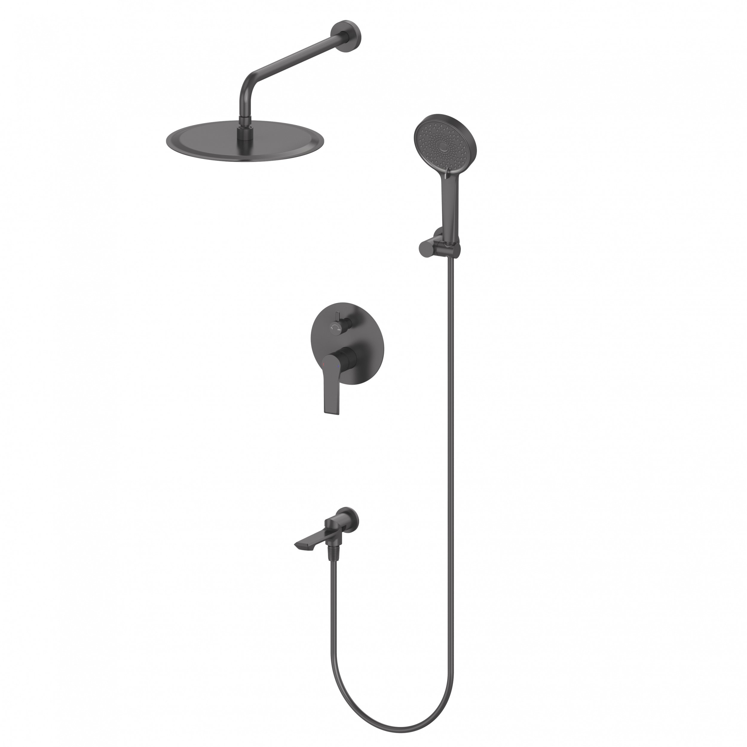 

Душевой комплект Wonzon & Woghand Brilliant WW-88939079-MB С ВНУТРЕННЕЙ ЧАСТЬЮ, черный матовый