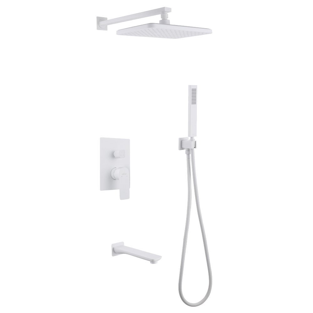 

Душевой комплект Abber Weiss Insel AF8017FW С ВНУТРЕННЕЙ ЧАСТЬЮ, матовый белый